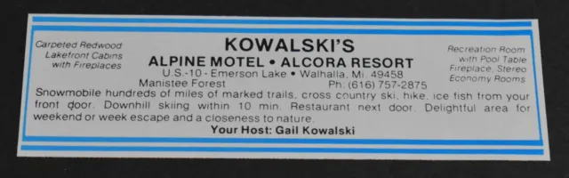 Alpine Motel - 1984-Print-Ad
